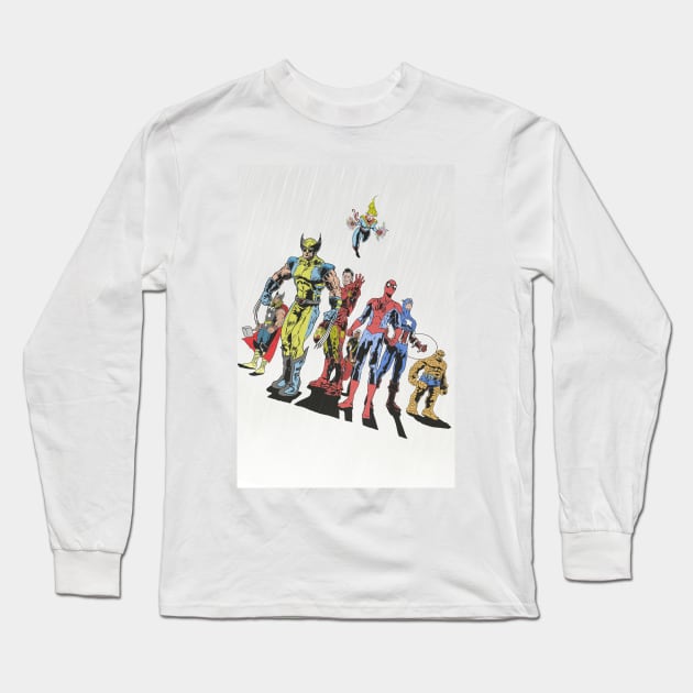 Marvelous Heroes Long Sleeve T-Shirt by BarnesComicArt